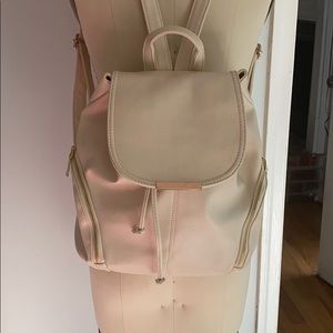 Cream backpack